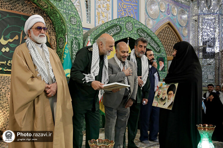 گردهمایی بسیجیان یگان حفاظت حرم مطهر رضوی