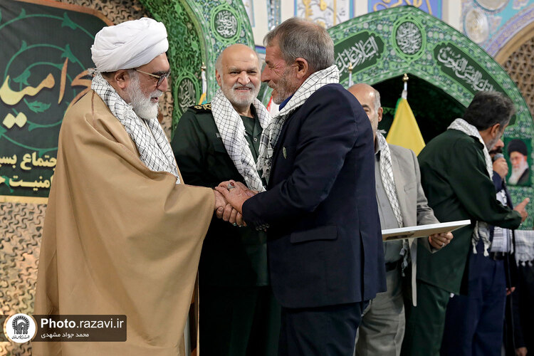 گردهمایی بسیجیان یگان حفاظت حرم مطهر رضوی