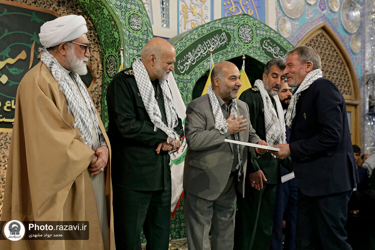 گردهمایی بسیجیان یگان حفاظت حرم مطهر رضوی