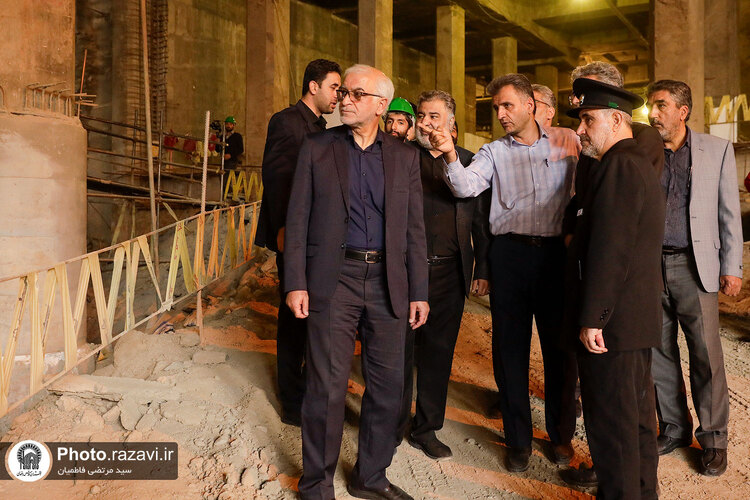 بازدید دربانان حرم مطهر رضوی از ۱۳۸ و پروژه‌های عمرانی