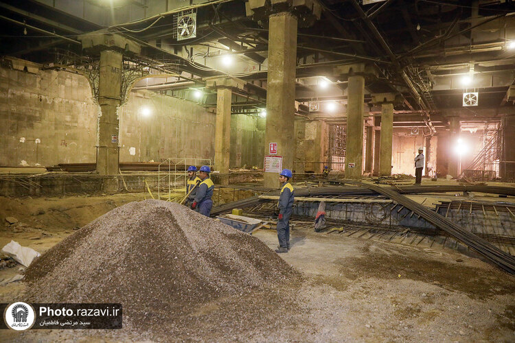 بازدید دربانان حرم مطهر رضوی از ۱۳۸ و پروژه‌های عمرانی