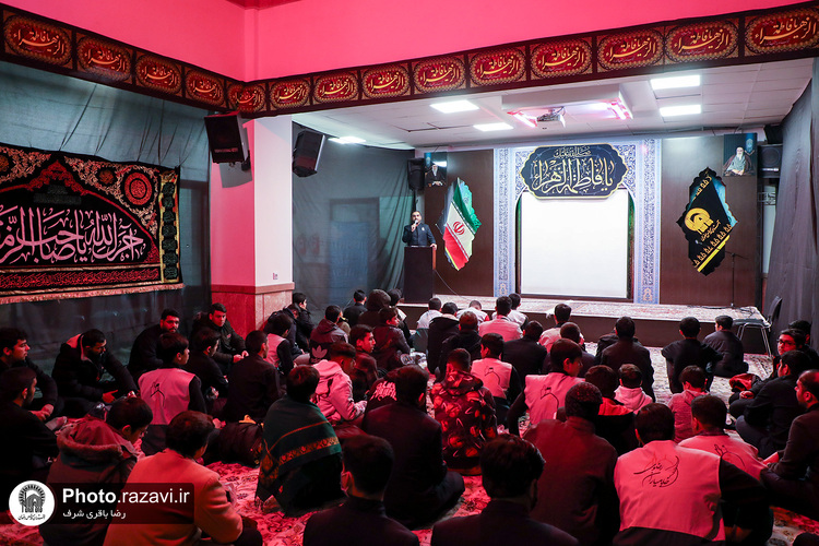عزاداری فاطمیه در رواق نوجوان حرم مطهر رضوی