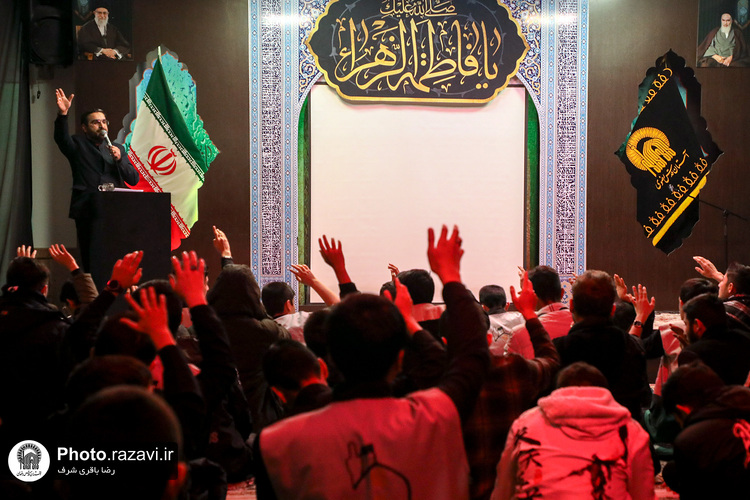عزاداری فاطمیه در رواق نوجوان حرم مطهر رضوی