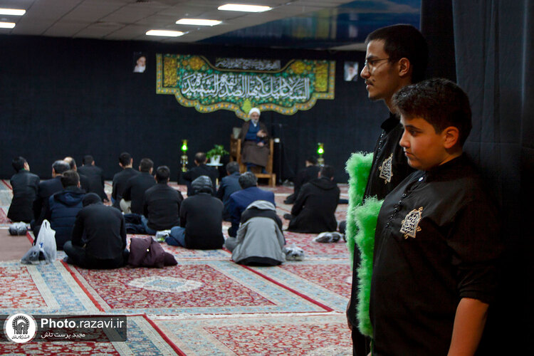عزاداری فاطمیه در موسسه جوانان آستان قدس رضوی