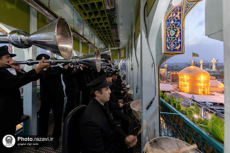 آخرین نقاره سال 1402 در حرم مطهر رضوی