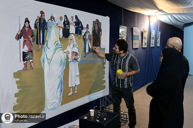 بازدید دکتر حداد عادل از نمایشگاه بهار حرم، بهار زندگی