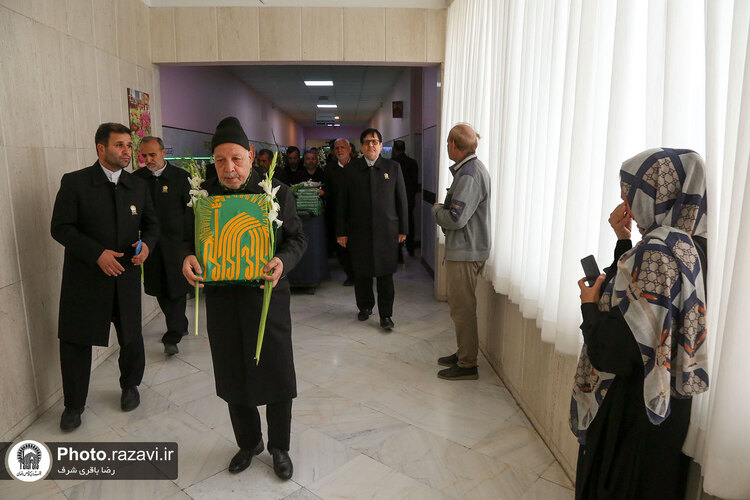 عیادت از بیماران در سالروز ولادت امام رضا علیه‌السلام