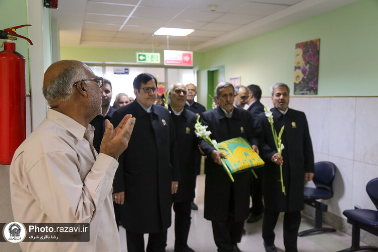 عیادت از بیماران در سالروز ولادت امام رضا علیه‌السلام