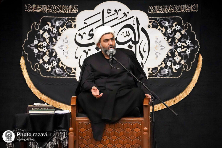 عزاداری دهه اول محرم خیمه انصار الحسین در حرم مطهر رضوی