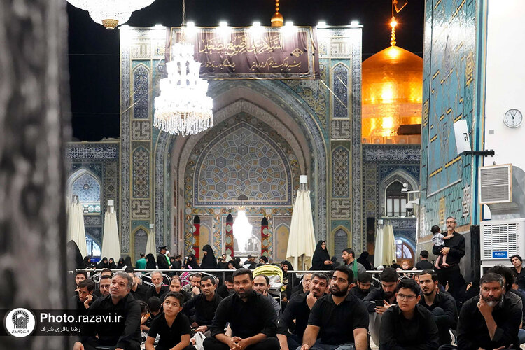 عزاداری دهه اول محرم خیمه انصار الحسین در حرم مطهر رضوی
