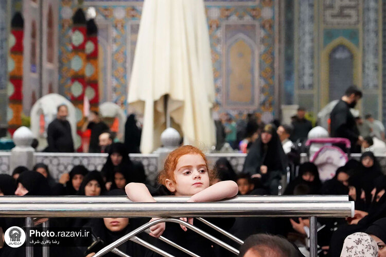 عزاداری دهه اول محرم خیمه انصار الحسین در حرم مطهر رضوی