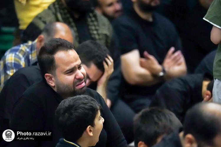 عزاداری دهه اول محرم خیمه انصار الحسین در حرم مطهر رضوی