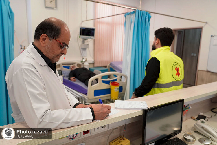 خدمت‌رسانی موسسه درمانی آستان قدس رضوی در تاسوعا و عاشورای حسینی