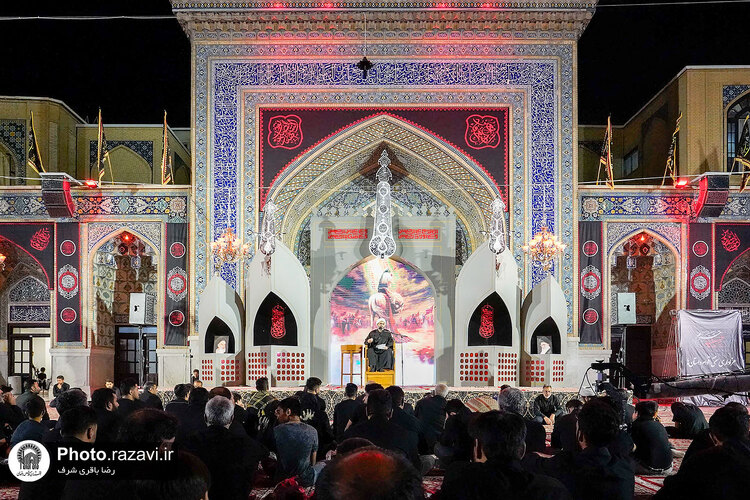 عزاداری هیئت‌های مذهبی خراسان شمالی در حسینیه حرم