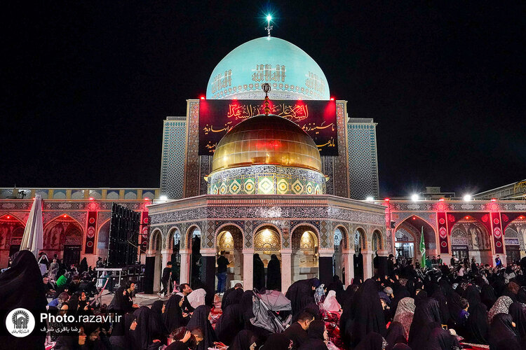 عزاداری هیئت‌های مذهبی خراسان شمالی در حسینیه حرم