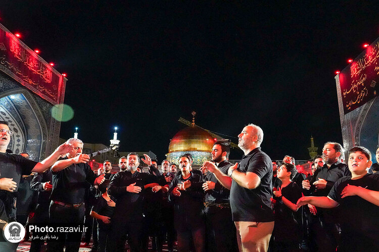 عزاداری هیئت‌های مذهبی خراسان شمالی در حسینیه حرم
