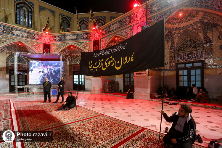 هیئت عزاداران استان زنجان در حسینیه حرم