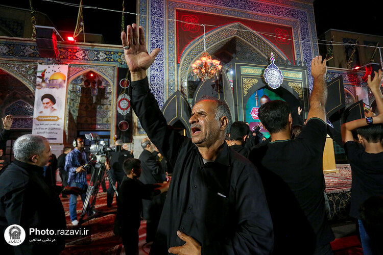 هیئت عزاداران استان زنجان در حسینیه حرم