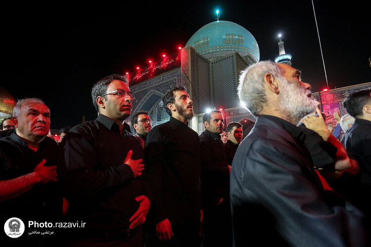 هیئت عزاداران استان زنجان در حسینیه حرم