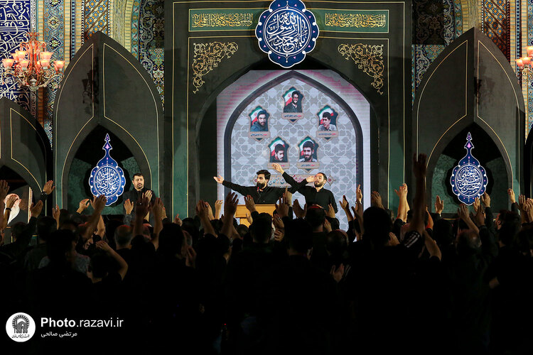 هیئت عزاداران استان زنجان در حسینیه حرم