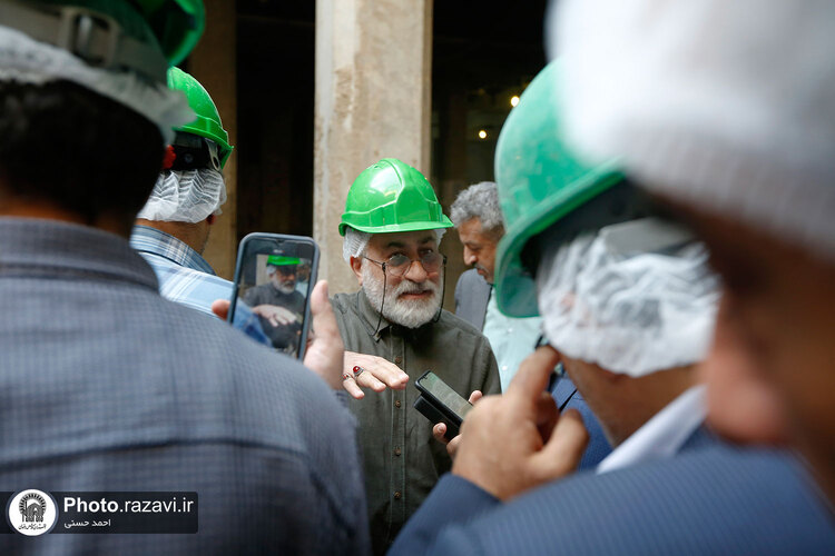 بازدید جمعی از مدیران بنیاد مسکن انقلاب اسلامی از پروژه‌های عمرانی حرم مطهر رضوی