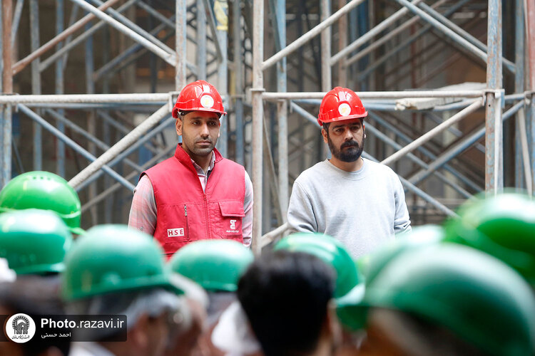 بازدید جمعی از مدیران بنیاد مسکن انقلاب اسلامی از پروژه‌های عمرانی حرم مطهر رضوی