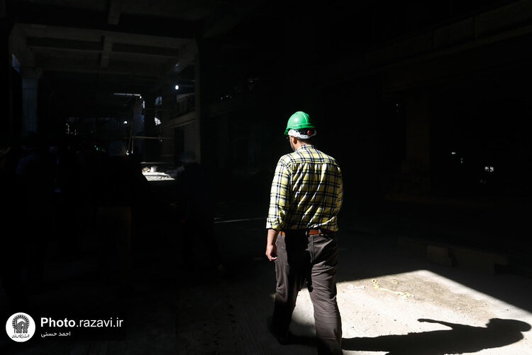 بازدید جمعی از مدیران بنیاد مسکن انقلاب اسلامی از پروژه‌های عمرانی حرم مطهر رضوی