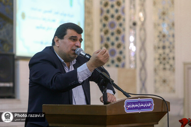 مراسم هيئت انصارالحسین(ع) شهر نکاء در حرم مطهر رضوی