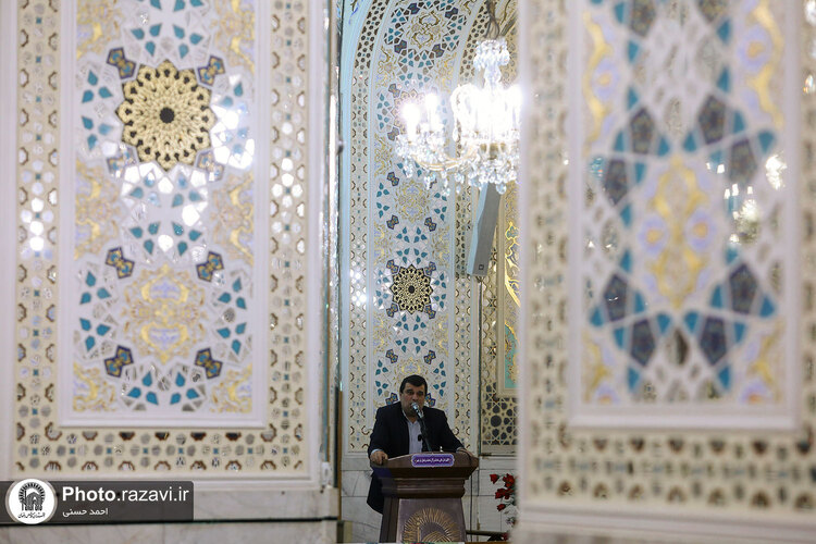 مراسم هيئت انصارالحسین(ع) شهر نکاء در حرم مطهر رضوی