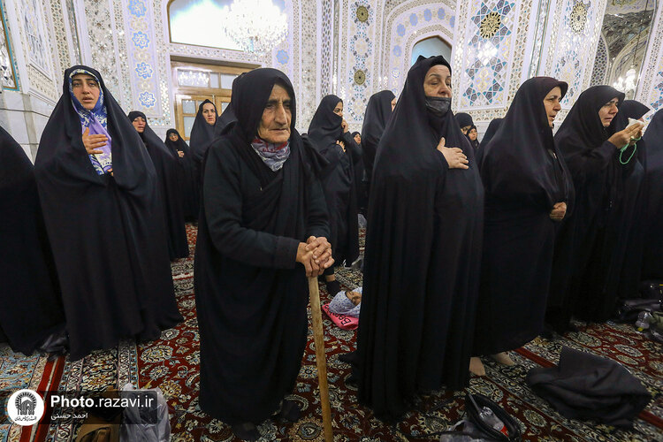 مراسم هيئت انصارالحسین(ع) شهر نکاء در حرم مطهر رضوی