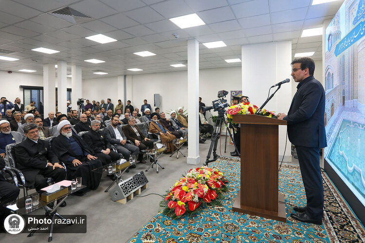 افتتاح پروژه ساماندهی نمای میدان قبله حرم مطهر رضوی-2