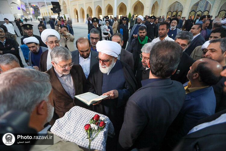 افتتاح پروژه ساماندهی نمای میدان قبله حرم مطهر رضوی-2