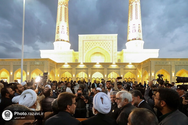 افتتاح پروژه ساماندهی نمای میدان قبله حرم مطهر رضوی-2