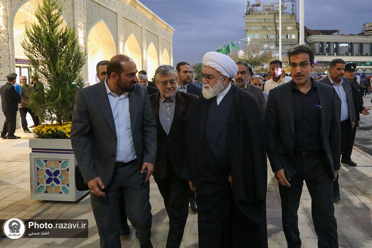 افتتاح پروژه ساماندهی نمای میدان قبله حرم مطهر رضوی-2