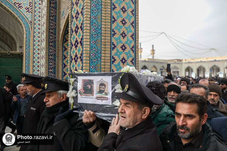 تشییع پیکر همسر سردار شهید عبدالحسین برونسی در مشهد