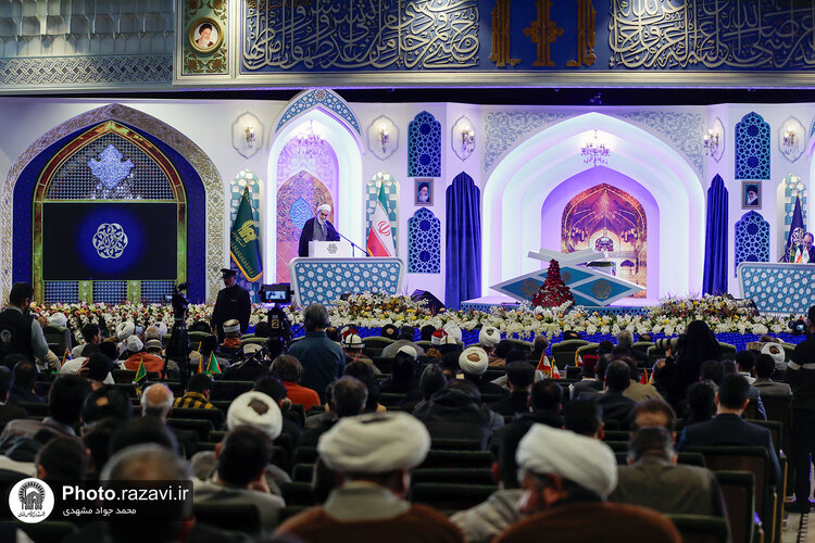 آیین افتتاحیه چهل‌ویکمین دوره مسابقات بین‌المللی قرآن در حرم رضوی