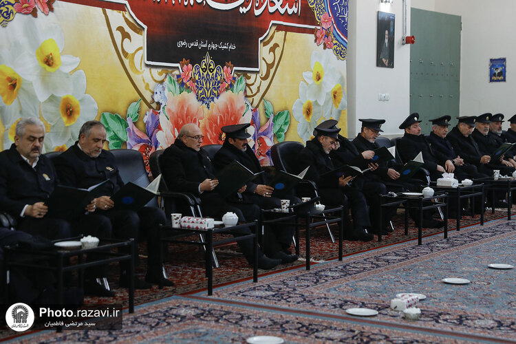 مجلس ترحیم همسر شهید برونسی در حرم مطهر رضوی