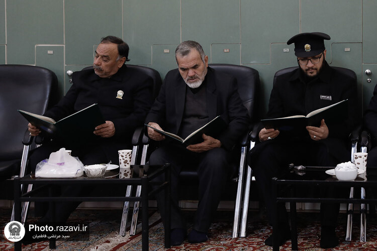 مجلس ترحیم همسر شهید برونسی در حرم مطهر رضوی