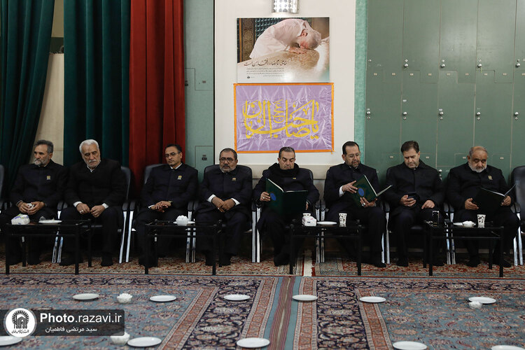 مجلس ترحیم همسر شهید برونسی در حرم مطهر رضوی