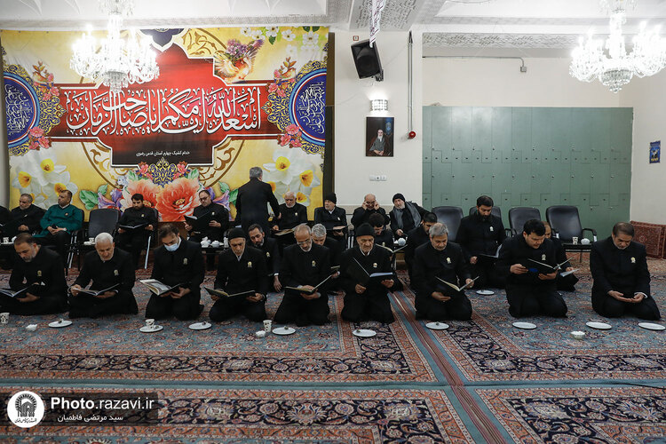 مجلس ترحیم همسر شهید برونسی در حرم مطهر رضوی