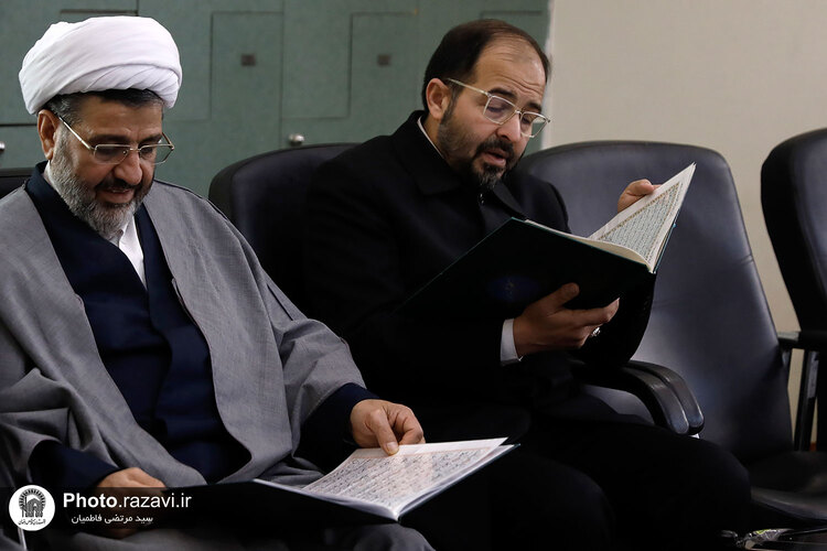 مجلس ترحیم همسر شهید برونسی در حرم مطهر رضوی