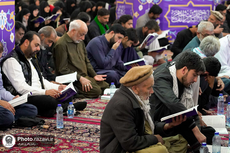 مراسم احیا زائران اردو زبان در شب نوزدهم ماه مبارک رمضان