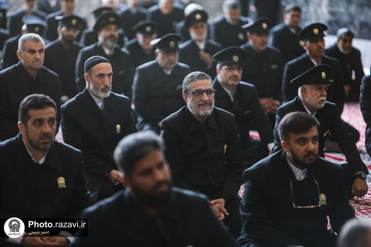 آئین اذن اعزام کاروان های زیر سایه خورشید در حرم مطهر رضوی