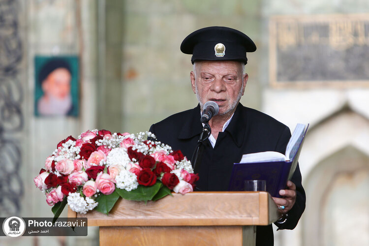 آئین اذن اعزام کاروان های زیر سایه خورشید در حرم مطهر رضوی