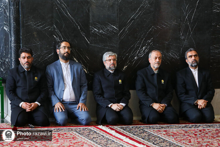 آئین اذن اعزام کاروان های زیر سایه خورشید در حرم مطهر رضوی