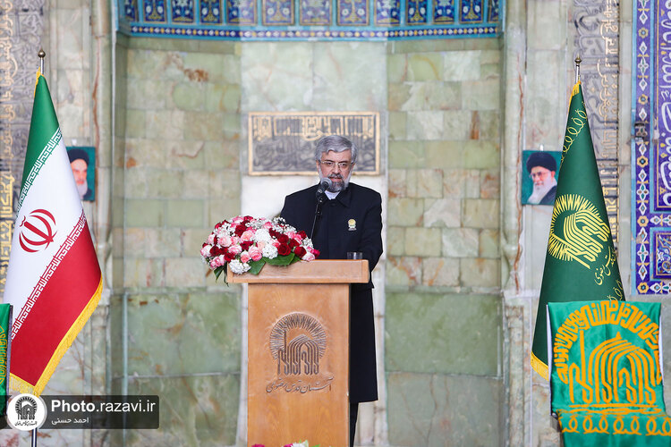 آئین اذن اعزام کاروان های زیر سایه خورشید در حرم مطهر رضوی