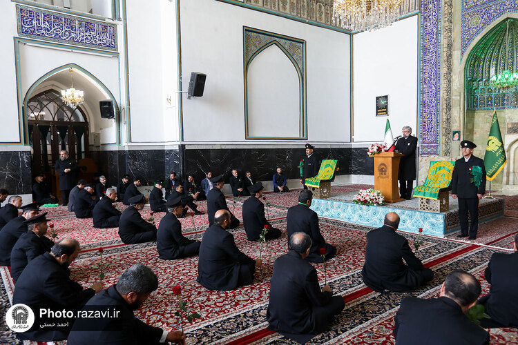 آئین اذن اعزام کاروان های زیر سایه خورشید در حرم مطهر رضوی