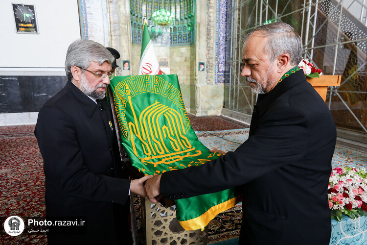 آئین اذن اعزام کاروان های زیر سایه خورشید در حرم مطهر رضوی