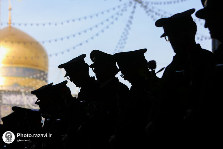 آئین اذن اعزام کاروان های زیر سایه خورشید در حرم مطهر رضوی