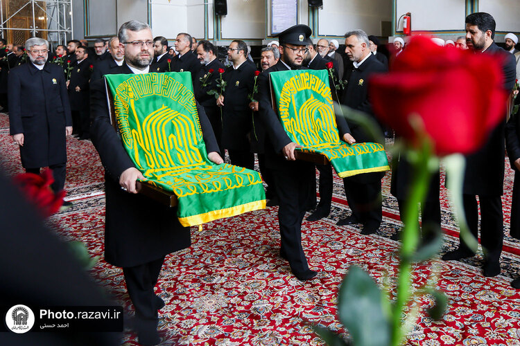 آئین اذن اعزام کاروان های زیر سایه خورشید در حرم مطهر رضوی